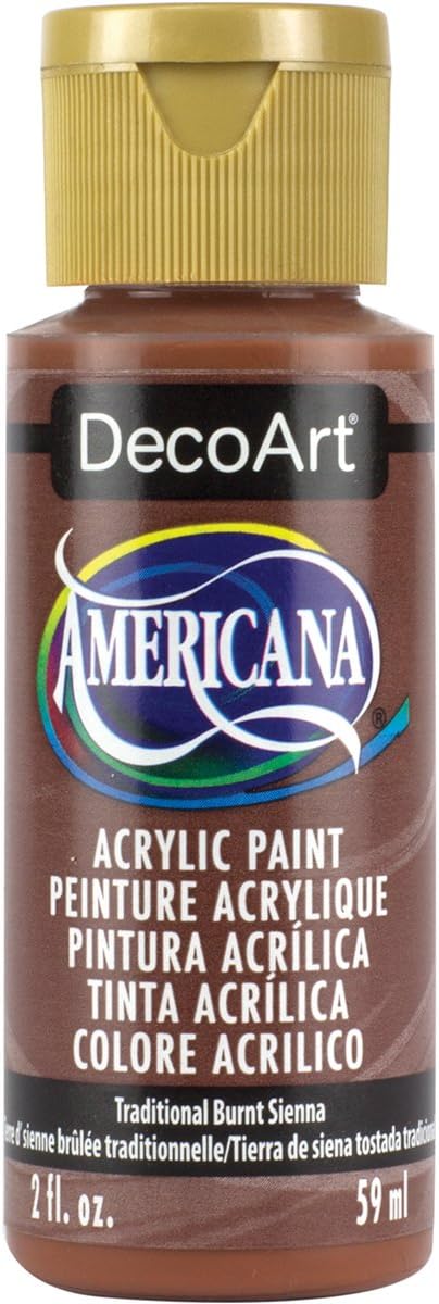 DecoArt Americana Acrylic Traditional Burnt Sienna 2 fl oz Paint