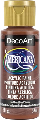 DecoArt Americana Acrylic Traditional Burnt Sienna 2 fl oz Paint