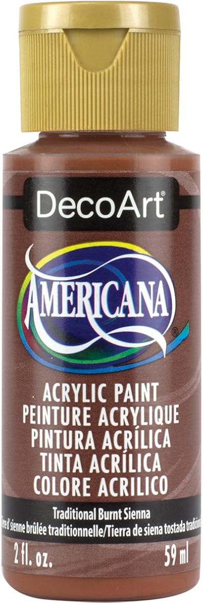 DecoArt Americana Acrylic Traditional Burnt Sienna 2 fl oz Paint