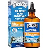 Sovereign Silver Bio-Active Silver Hydrosol for Immune Support - Colloidal Silver - 10 ppm, 8oz (236mL) - Dropper
