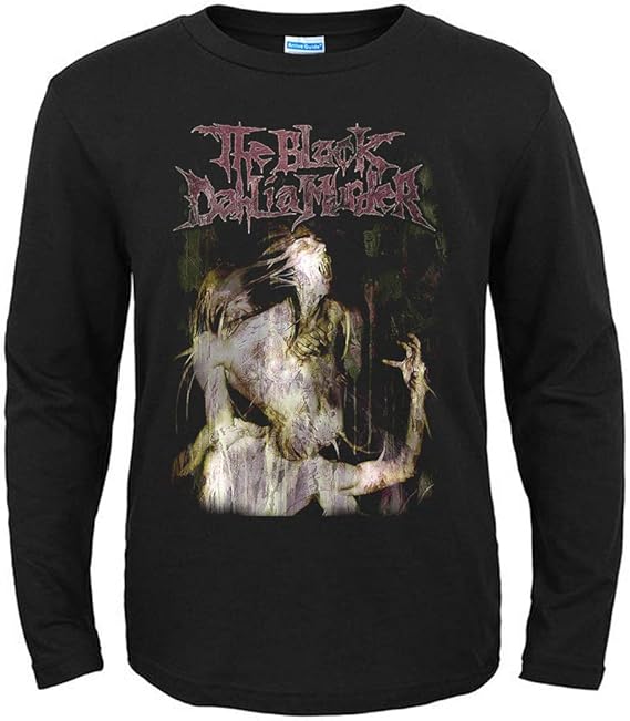 Amazon The Black Dahlia Murder ロック 流行 欧米風 音楽 長袖 メンズ レディース Tシャツ 秋服 スポーツ おしゃれ かっこいい ロング丈 無地 ゆったり 大きいサイズ 快適 カジュアル Tシャツ カットソー 通販
