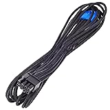 SilverStone Technology Black Sleeved PSU Cable for
