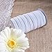 eBoot 20 Yard 1 cm Wide Elastic Spool Elastic Cord Elastic Band Flat Knitting Sewing Stretch Rope, White