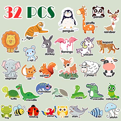 AMOSTING Alphabet Magnets Toddler Toys Educational Magnetic Letters 244Pcs Refrigerator Magnet for Preschool Learning Numbers Farm Animal Spelling ABC for Kids with Board