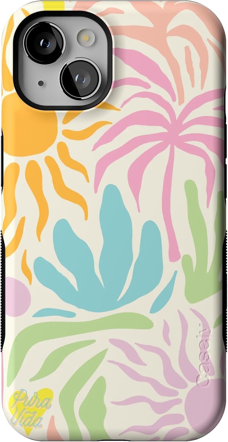 Casely iPhone 13 Case | Oasis | Pura Vida Floral | Compatible with MagSafe | Bold Protective Design Image Casely iPhone 13 Case | Oasis | Pura Vida Floral | Compatible with MagSafe | Bold Protective Design Image