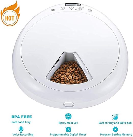 Amazon Com Chanmi 6 Meal Automatic Pet Feeders Dog And Cat