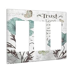 Wpshijia Rustic Teal Tulip Triple Rocker Light