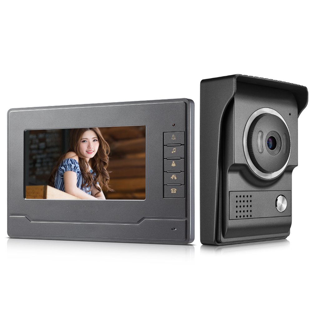 AMOCAM Video Intercom System, 7" Monitor Video doorphone