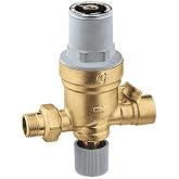 Caleffi 553542A AutoFill Automatic Boiler Fill Valve, Pressure Indicator, 1/2-Inch MNPT Inlet by 1/2-Inch