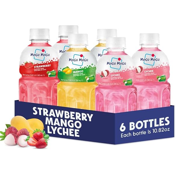 Amazon.com : Mogu Mogu Fruit Juice with Nata De Coco, 10.82 Fl Oz
