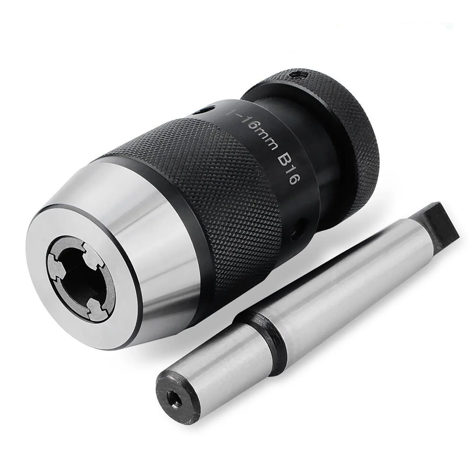 Bohaner MT2 Drill Chuck 1-16mm Self Tighten Keyless Lathe Chuck MT2-B16 Taper Arbor for Lathe — image 1