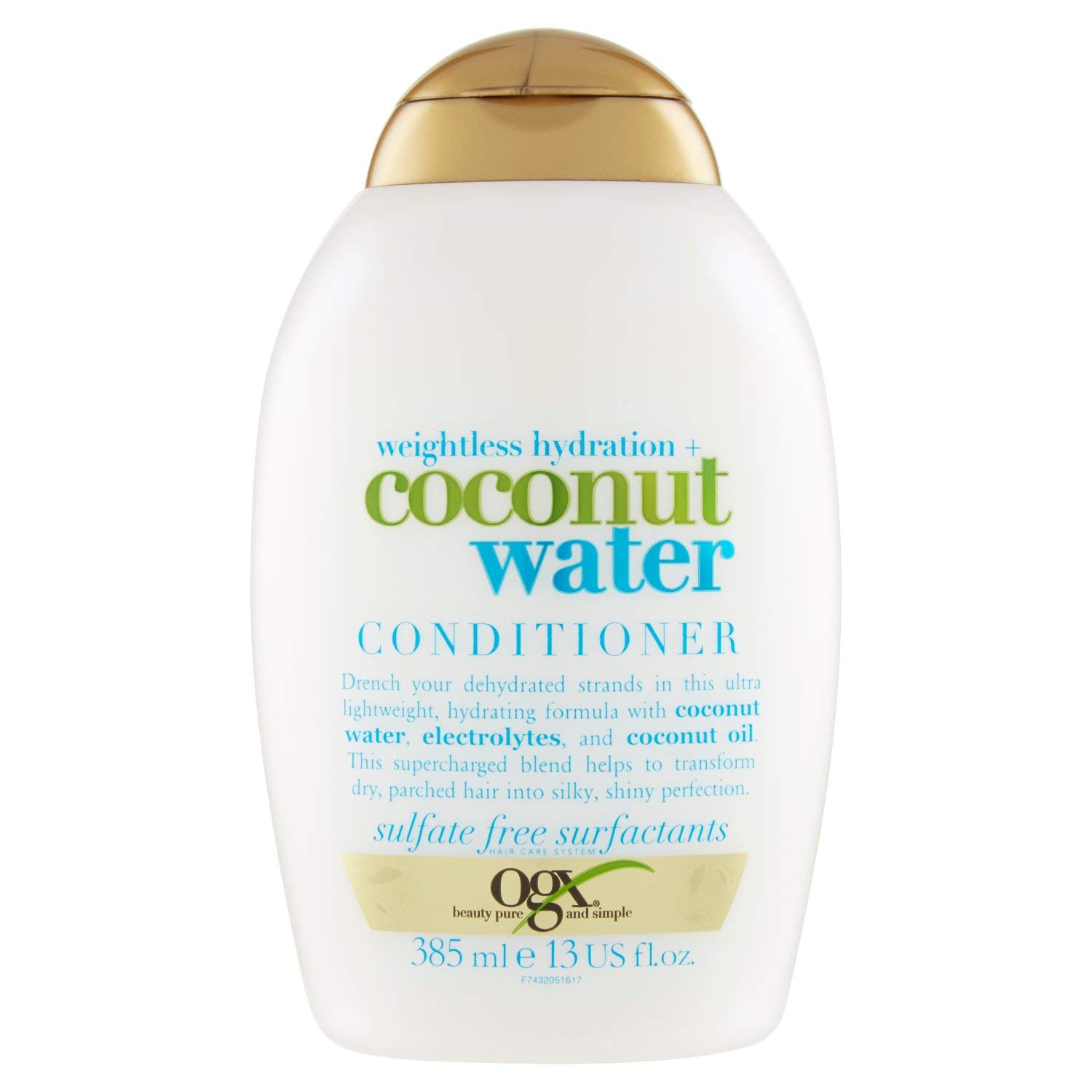 OGX Weightless Hydration + Coconut Water Conditioner, 385 ml