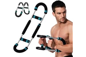 JITATY Twister Arm Trainer,Chest Workout Equipment,Adjustable Twister Arm Trainer for Men,Chest Clip Muscle,Portable Detachable Power Twister Bar,Chest Press Machine