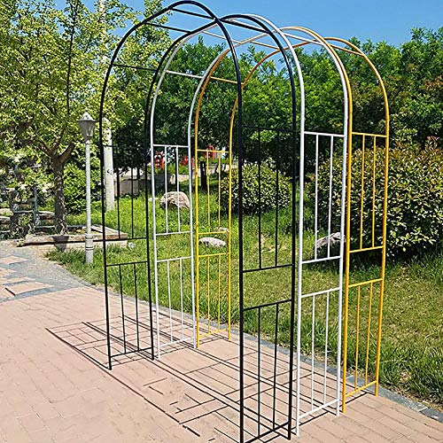 ZBYL Metall Rosenbogen, Wetterfeste Torbogen Rankenbogen, Rostfrei Rosenbogen Gartenbogen Rankhilfe Metall Pergola… – Bild 4