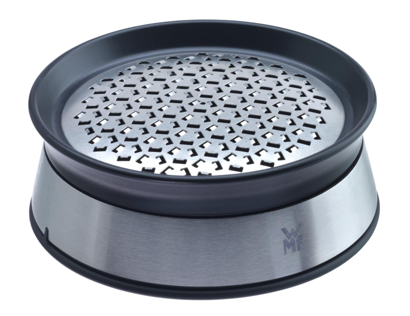WMF 644646030 Kitchen Classics Ginger Grater with Storage Container Cromargan Stainless Steel Plastic , Black