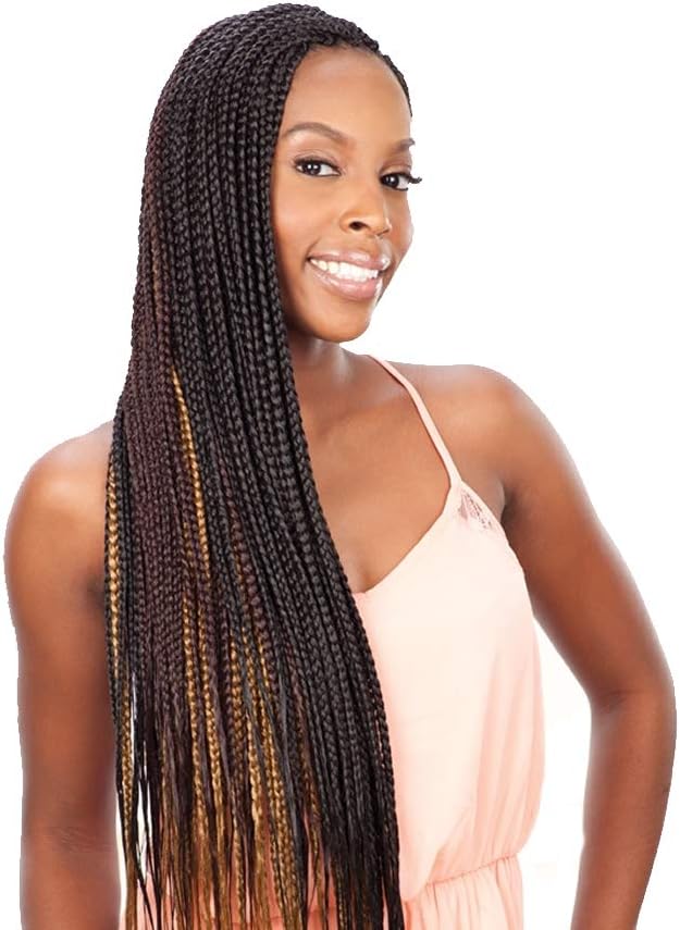 Shake N Go Que Volume 3X Tri Pack King Jumbo Braid Synthetic Hair (4) - DARK BROWN