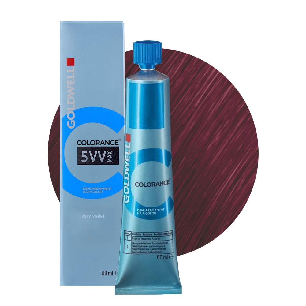 Goldwell Colorance Demi-Permanent Hair Colour, 5Vv Max Very Violet, 60 ml