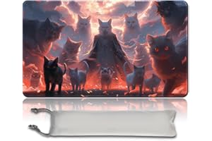 PLGATJEF MTG Playmat 23.6x13.8 Inch Board Game Card Game Trading Card Game Mat Mouse Pad TCG Game Mat Stitched Edge Smooth Surface Rubber Base for Board Games,Card Showdown. (MTC50)
