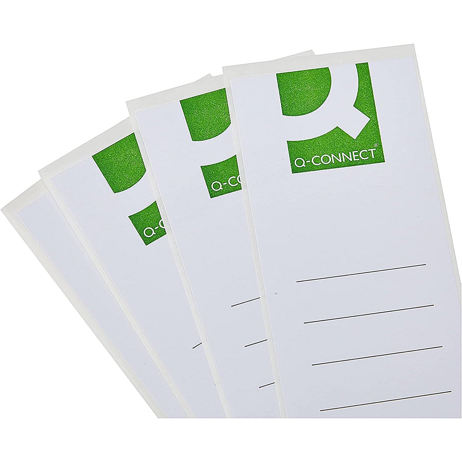 Q-Connect Lever Arch File Spine Label (Pack of 10),White