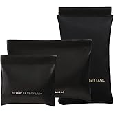 OULIGET Small Purse Makeup Bag for Women,Elastic Open Close Storage Bag Mini Travel Storage Bag,Waterproof Organizer Pouch for Lipstick Cosmetics Headphones Jewelry,3 Pieces,Black