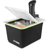 EVERIE Sous Vide Container Kit, 12 Qt with Lid, Rack &amp; Sleeve | 12 Qt container kit with flip-open lid, adjustable rack, and insulating sleeve for organized cooking with less heat loss.