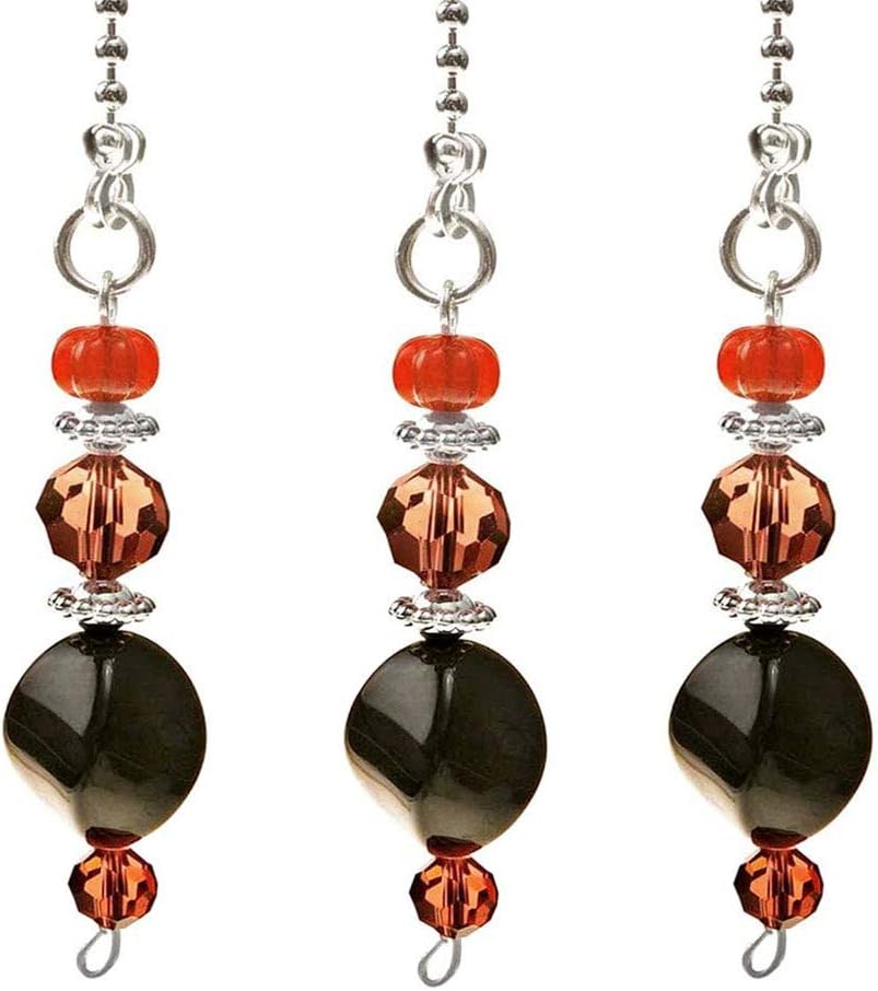 Lighting & Ceiling Fans Nickel 3 Pack Ceiling Fan Pull Chain Pulls Decorative Extension 12