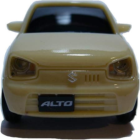 Amazon Suzuki スズキ アルト Alto プルバックカー ミニカー Led ライト 点灯 シフォンアイボリーメタリック カラーサンプル ミニカー ダイキャストカー おもちゃ