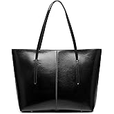 MFFOR Genuine Leather Tote Bags, Shoulder Bag for Women, Top Handle Handbag Large Capacity, Work Tote Purse