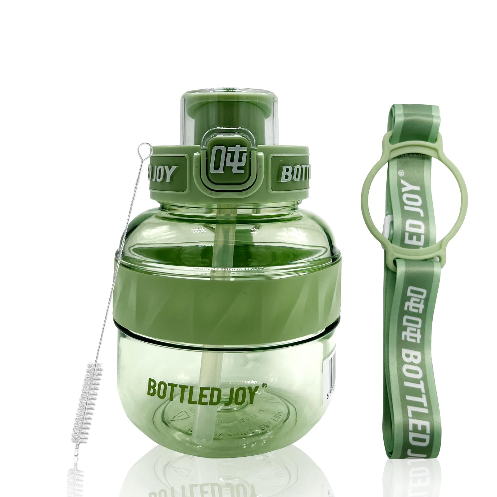 Bottled Joy 20oz Water Bottle with Straw BPA-Free Tritan Sports Water Bottle, 600ml/Gallon Capacity for Fitness Outdoor Cycling, Gifts for Women Men — image 1