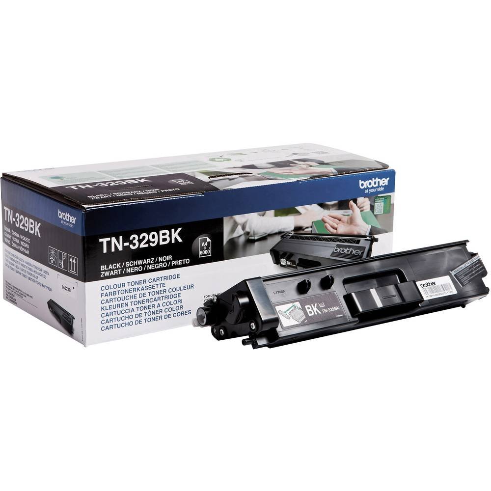 Brother TN-329BK Toner Cartridge, Black, Single Pack, Super High Yield, Includes 1 x Toner Cartridge, Brother Genuine Supplies