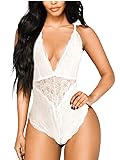 Kaei&Shi V-Neck See Through Lingerie Floral Lace