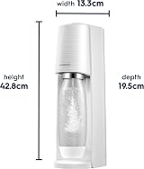 Sodastream Terra Sparkling Water Maker White with 60L CO2 Cylinder 1L Bottle view 8