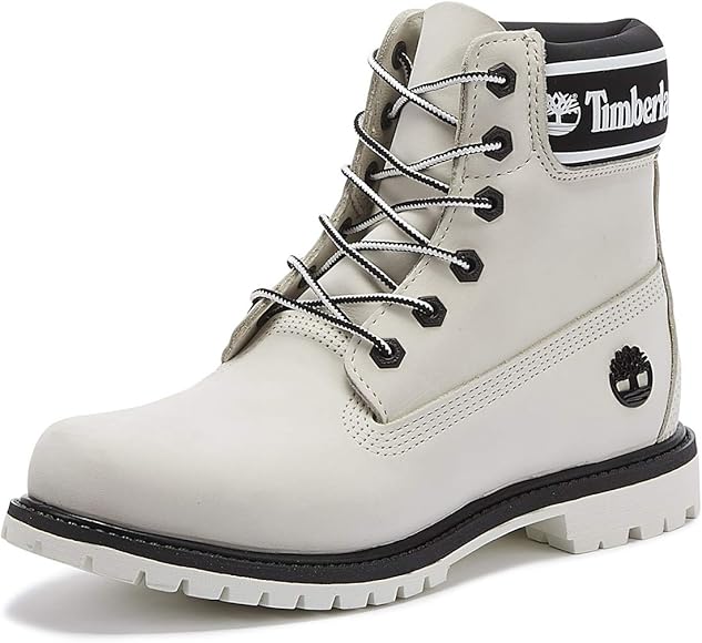womens black and white boots