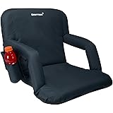Driftsun Reclining Stadium Seat, Bleacher Chair with Back Support, Folding Sport Chair Reclines Perfect for Bleachers Lawns and Backyards