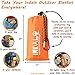 Indalo 79x56-Inch Waterproof, Sandproof Blanket with Stakes, Emergency Rain Hood and Carabiner in a Compact Travel Bag