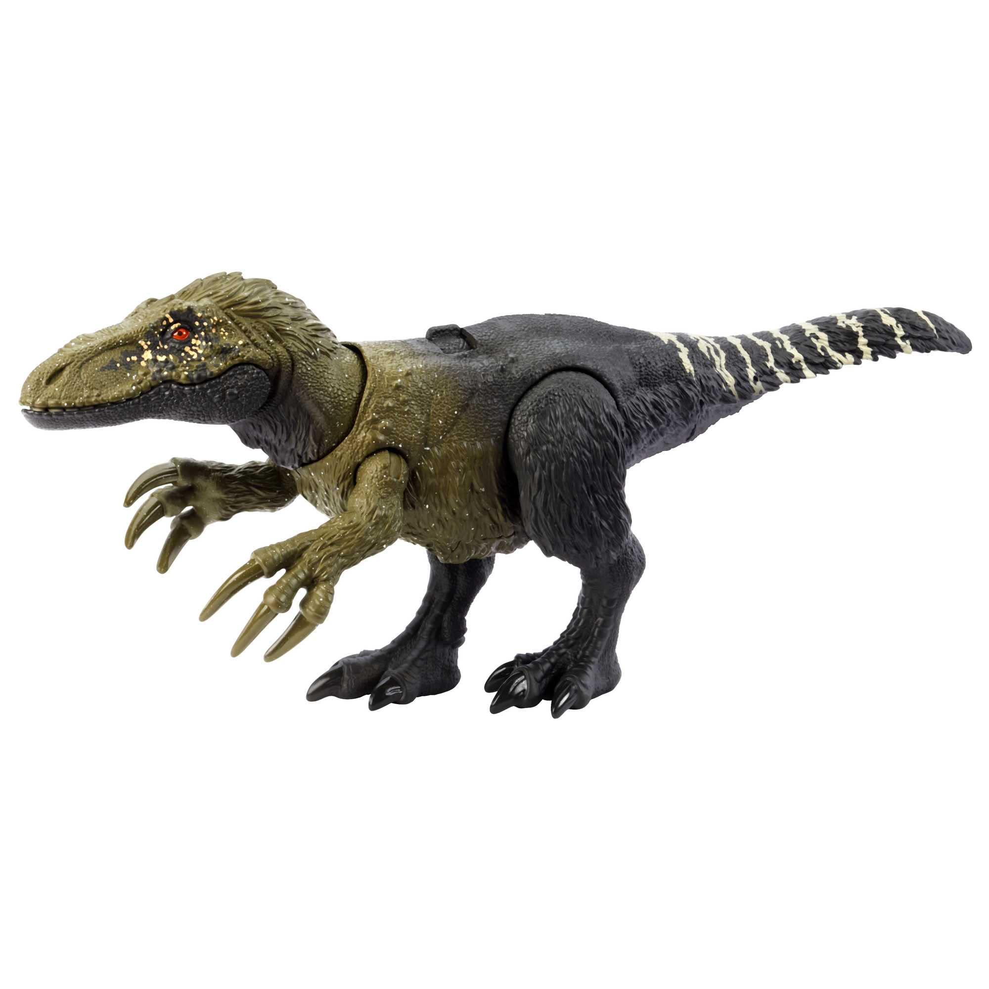 Jurassic World Dinosaur Toy Orkoraptor with Roar Sound and Attack Action, Wild Roar Posable Figure, Physical and Connected Digital Play, HLP21