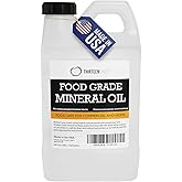 Thirteen Chefs Mineral Oil - 64oz Food Grade Conditioner for Wood Cutting Board, Countertop & Butcher Block, Lubricant for Knife or Meat Grinder - Safe USP Finish on Marble, Soapstone