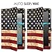 MoKo Case for All-New Amazon Fire HD 10 Tablet (7th Generation, 2017 Release) - Slim Folding Stand Cover with Auto Wake / Sleep for Fire HD 10.1 Inch Tablet, US Flag