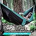 Lightweight Double Camping Hammock - Adjustable Tree Straps & Ultralight Carabiners Included - Two Person Best Portable Parachute Nylon Hammocks for Hiking, Backpacking, Travel & Backyard - Easy Setup