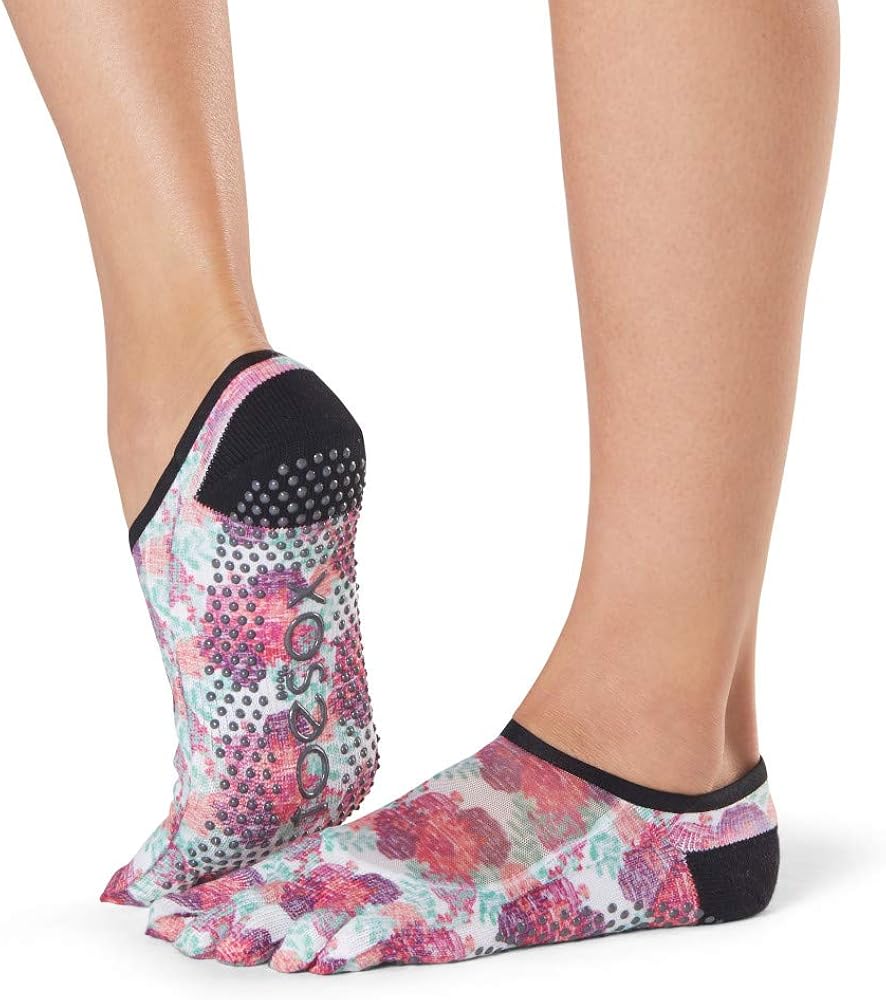 Beautiful Toesox Women S Grip Pilates Barre Socks Non Slip Luna Full Toe For Yoga Ballet Posy Small Clothing Manufacturers Direct Supply Smartcidi Com