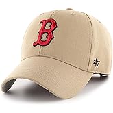 47 MLB Khaki Team Color Primary Logo MVP Adjustable Hat, Adult One Size Fits All