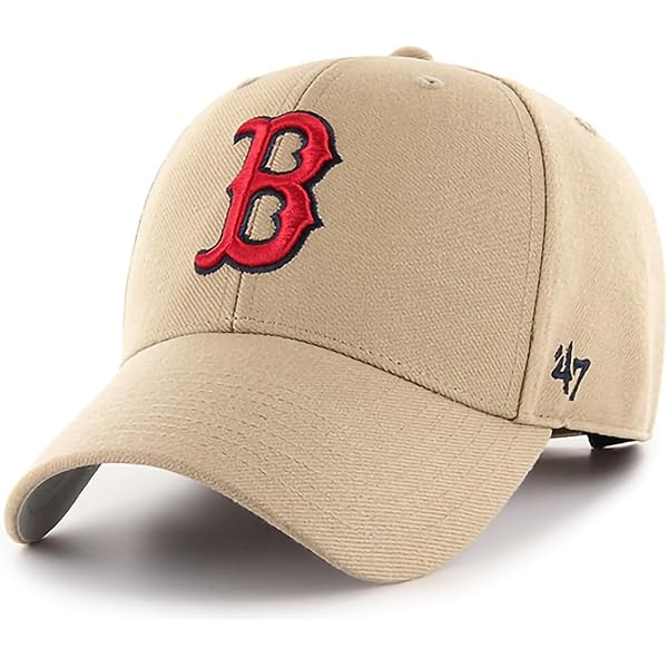 Amazon.com: 47 MLB Khaki White Primary Logo MVP Adjustable Hat