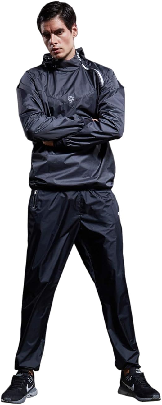 Cody Lundin Men's Full Body Sauna Suit Fitness Weight Loss Suit Jacket