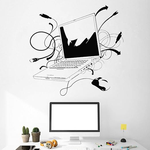 Wandtattoo Aufkleber Wasserdicht Laptop Computer Muster Wandtattoo Aufkleber Gamer Internet Office Teenager Schlafzimmer Dekoration Poster 59 57cm Amazon De Baumarkt