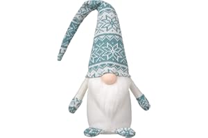 Funoasis Handmade Christmas Plush Gnomes Home Tomte Gnome for All Seasons Swedish Dwarf Figurine Coffee Corner Decorations 19 Inches (Green)