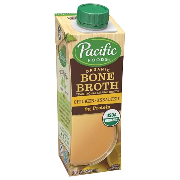 PACIFIC FOODS ORGANIC CHICKEN BONE BROTH, 8OZ, 8 OUNCE