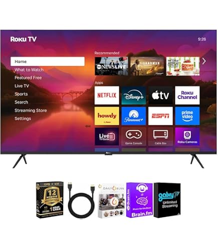 Amazon.com: Roku 65R6C7KIT1 65 inch Class Plus Series 4K QLED Mini