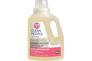 The Clean People Liquid Laundry Detergent - Recyclable Packaging, Stain Fighting - Ultra Concentrated, Laundry Soap (50 Fl Oz
