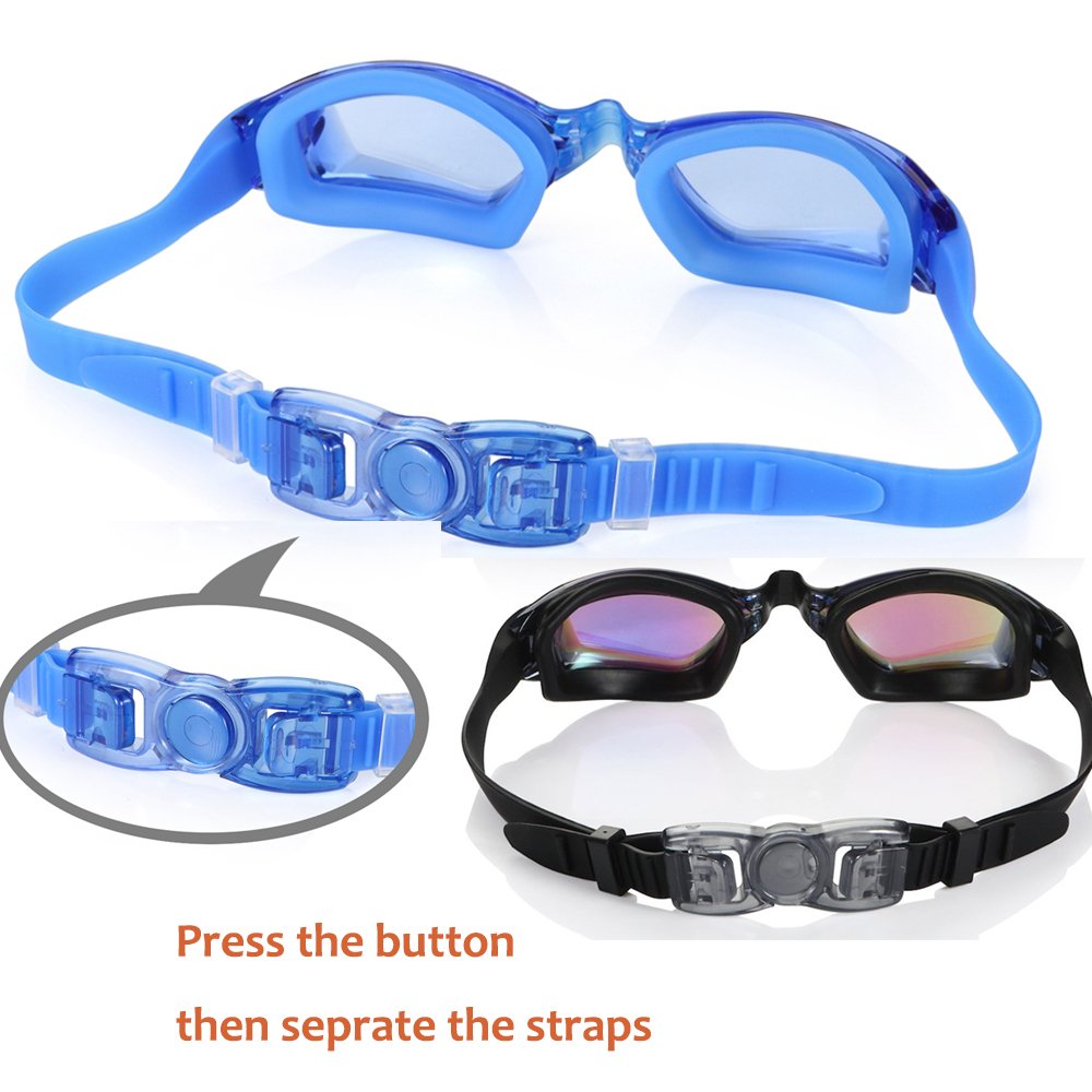 Aegend Swim Goggles, Pack of 2 Swimming Goggles No Leaking Anti Fog UV