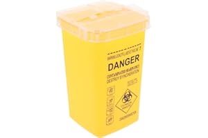 TOVINANNA Small Sharps Container 0.26 Gallon Needle Disposal Box with Lid Compact Sharps Waste Bin for Home and Professional 